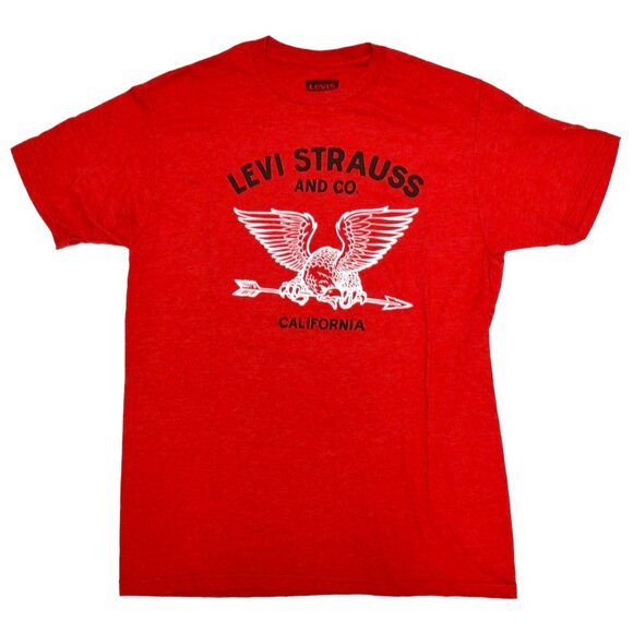 Red Levi's Logo tshirt - Picture 1 of 7